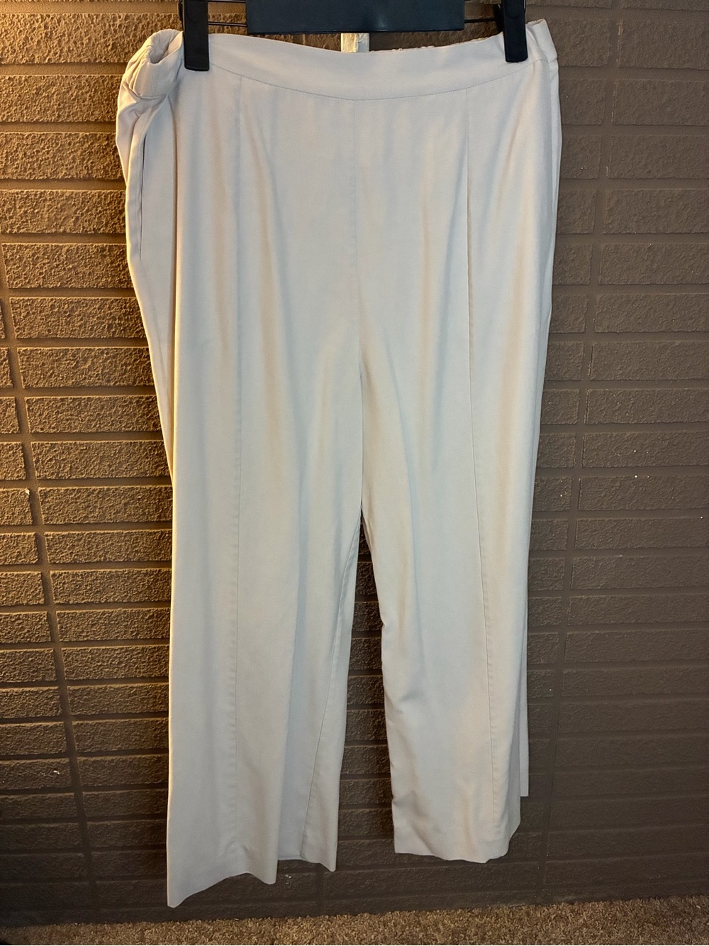 Equipment Cream Wide-Leg Trousers- 100% Silk
